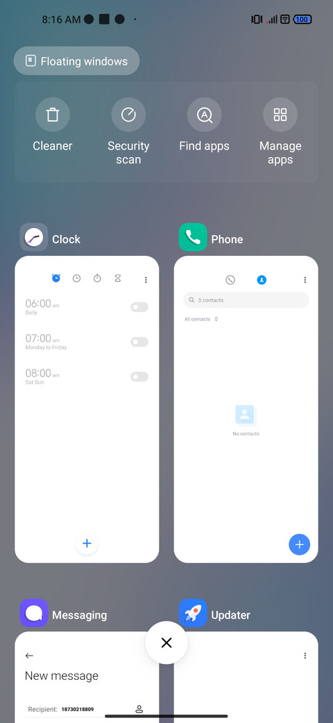 Chunky UI screenshot