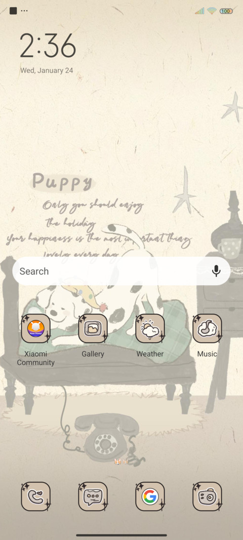 Retro otaku dog screenshot