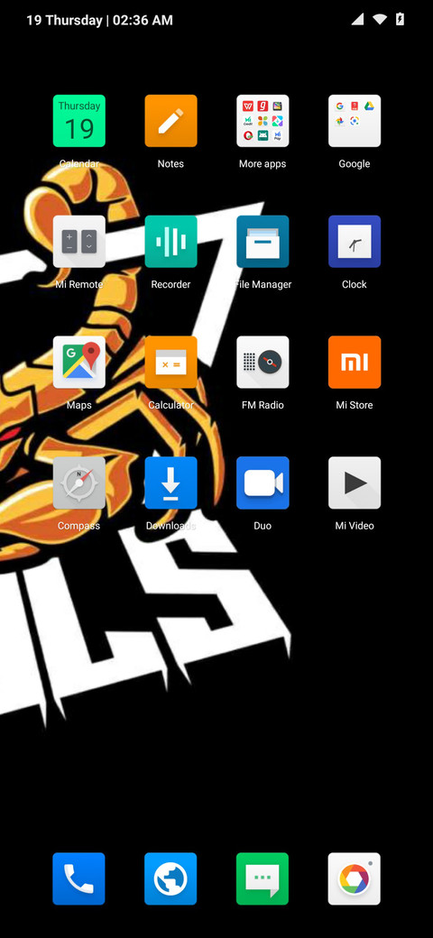 Android X V11 screenshot