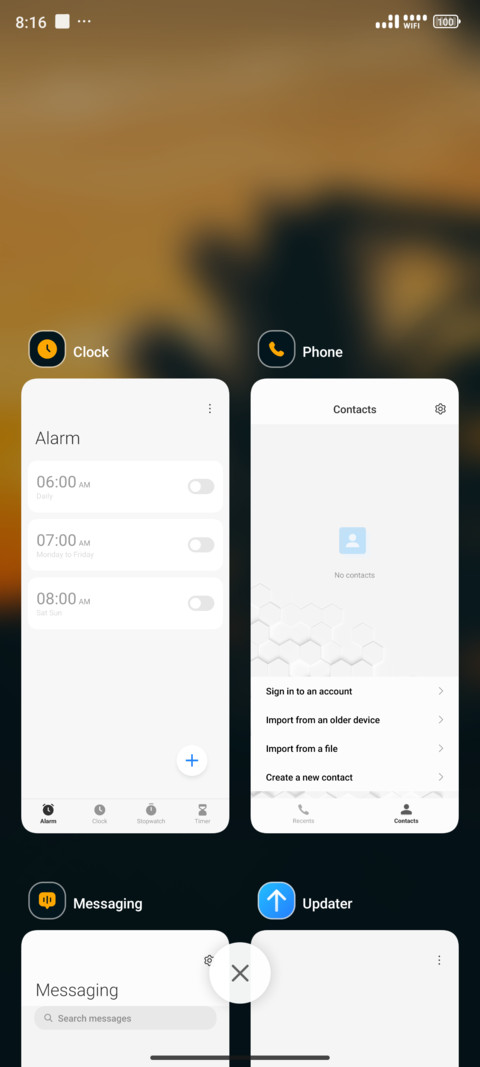 Sun rise screenshot