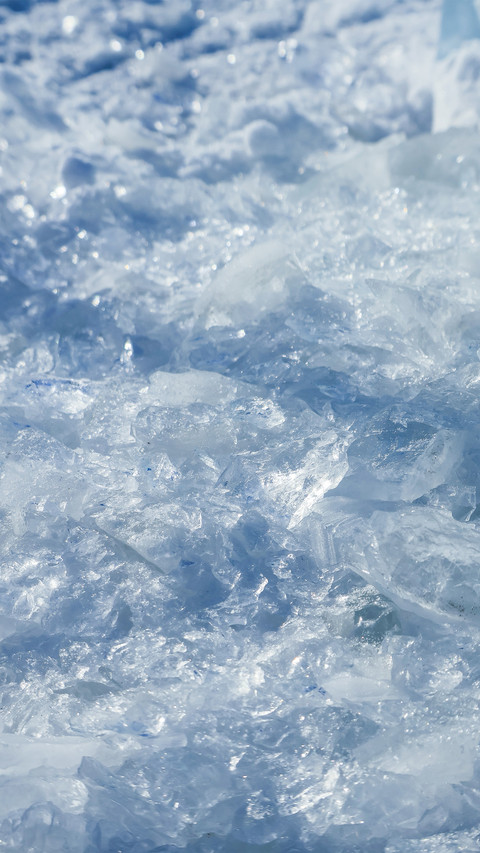 Blue texture of crushed ice cubes screenshot