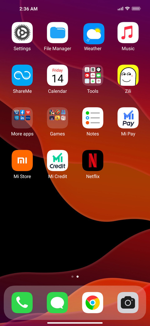 iOS 14.5 screenshot