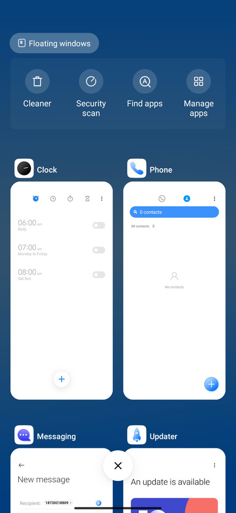 Blue Way X screenshot