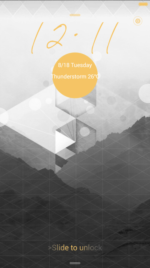 iOS 9 Touch of Gold screenshot