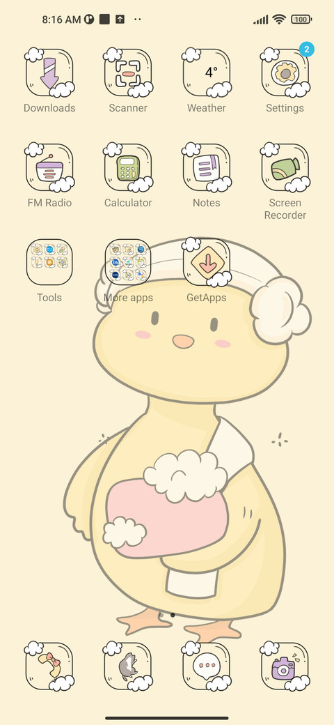 Bathing duck screenshot