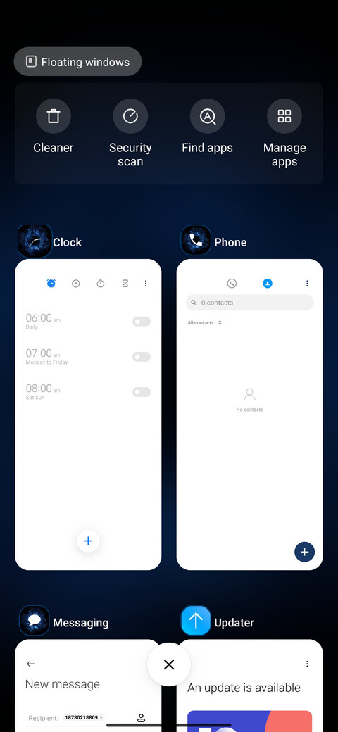 Abstract Dark Blue screenshot