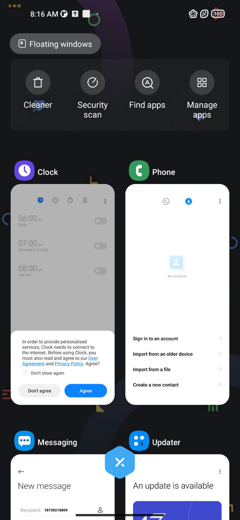 Proxima UI screenshot