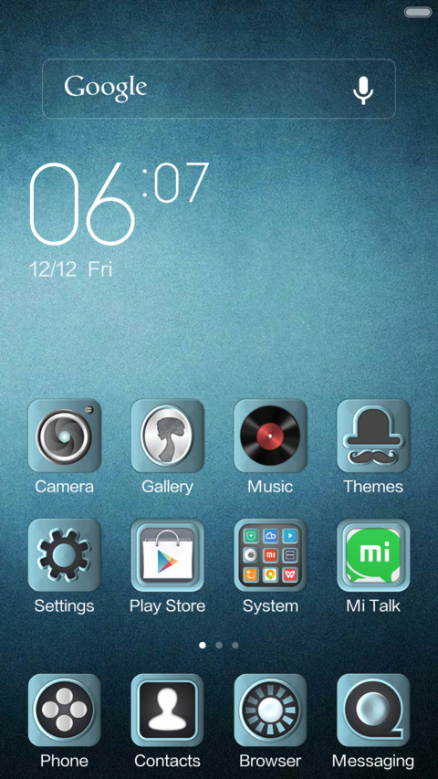 Iron blue screenshot