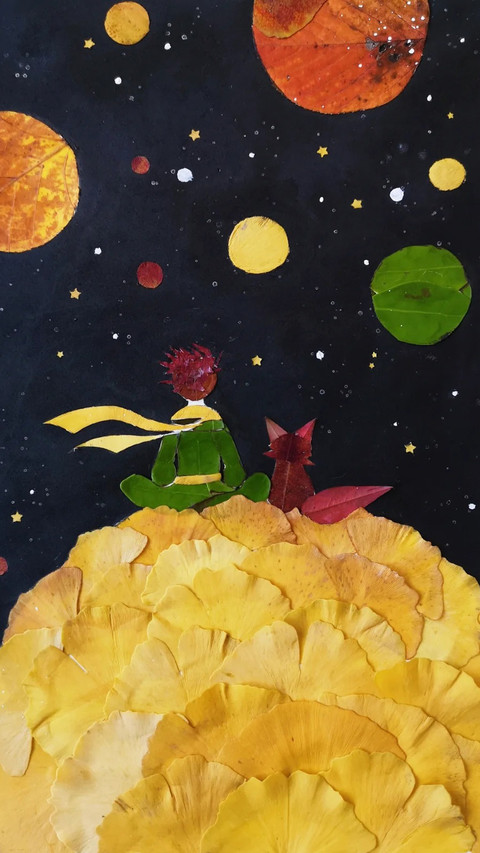 秋天落叶画-锐景创意 screenshot