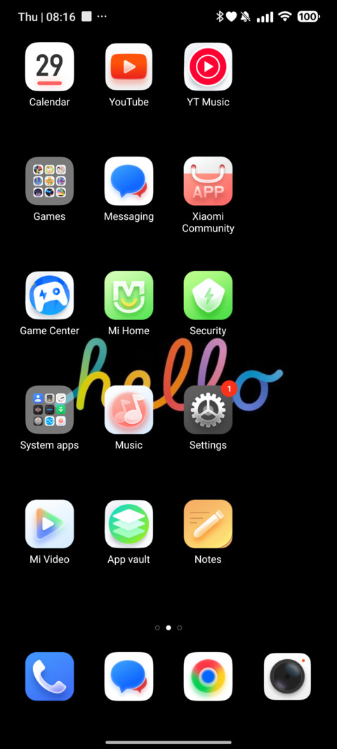 Hello screenshot