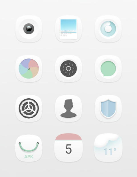white微拟物 screenshot