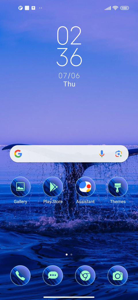 blue whale screenshot