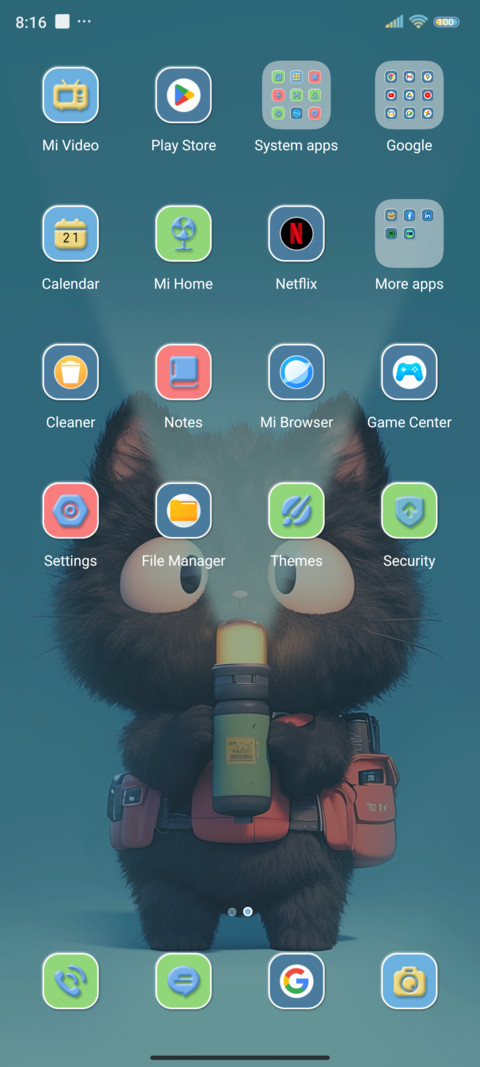 Kitten flashlight screenshot
