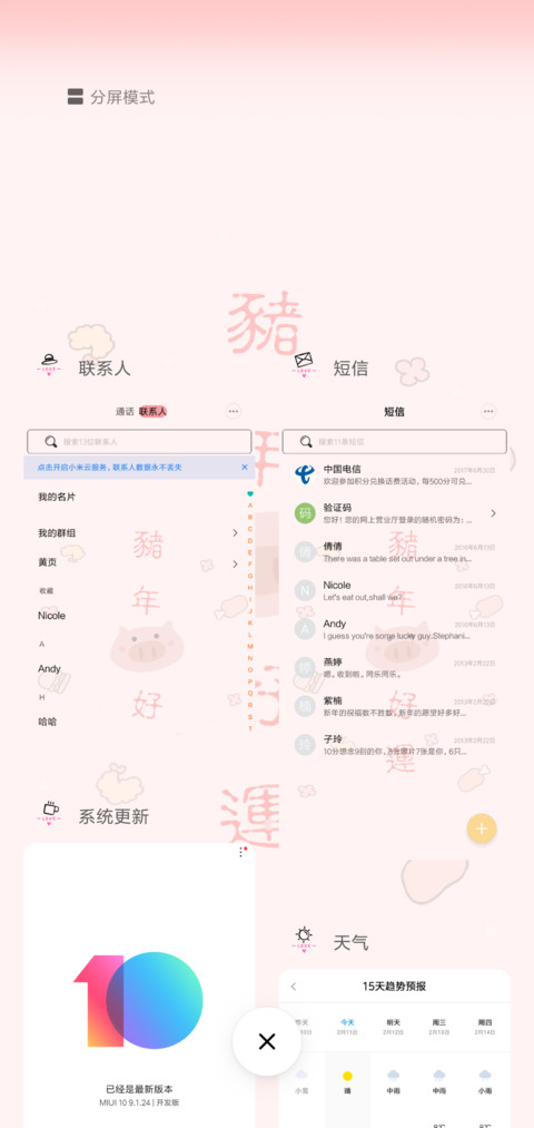 可爱 猪年好运 screenshot
