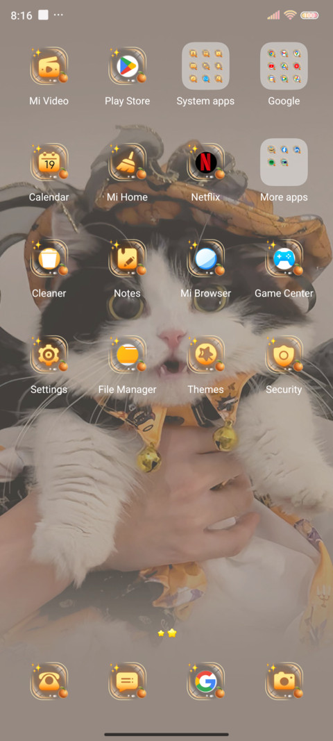 Cute Halloween cat screenshot