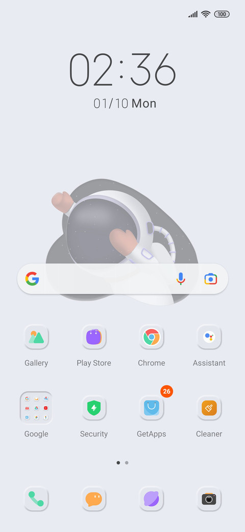Go astronaut screenshot