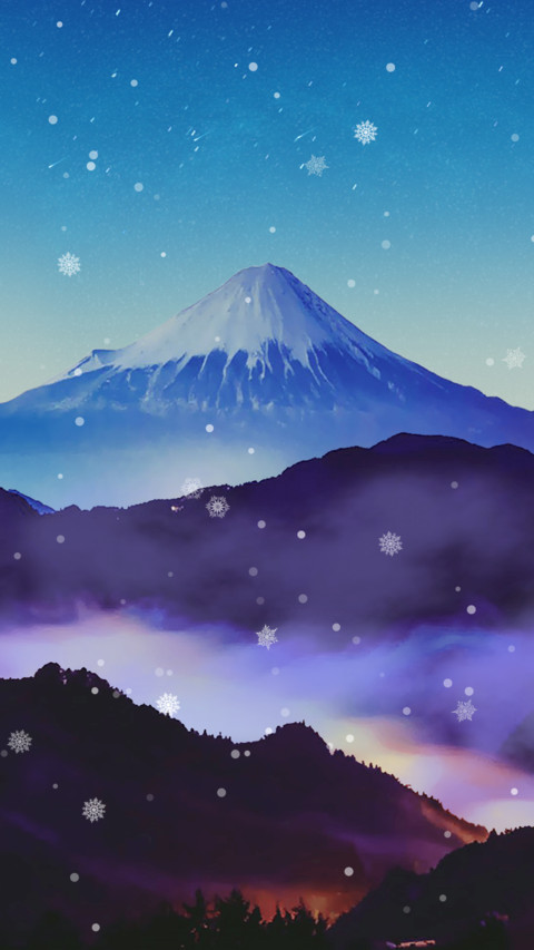 富士山夜景 screenshot