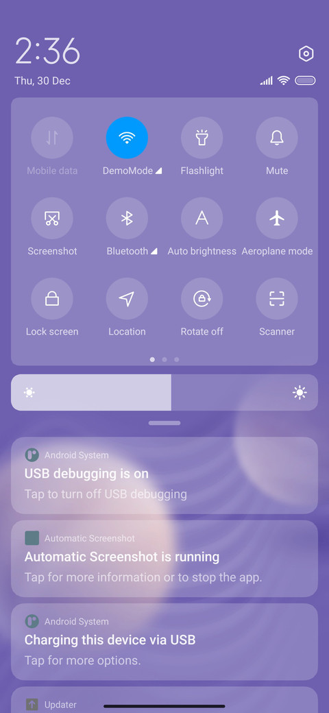 Elegant flower screenshot