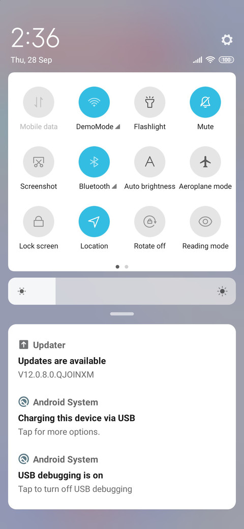 Light Simple Blue screenshot