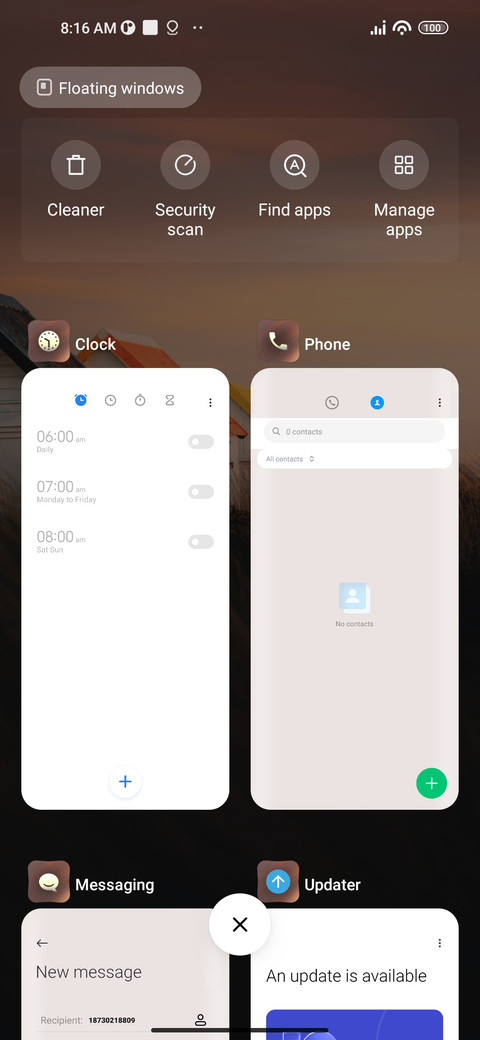 sunrise screenshot