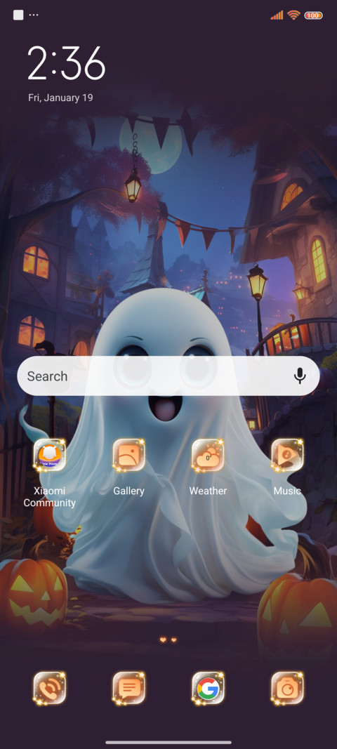 Halloween ghost screenshot
