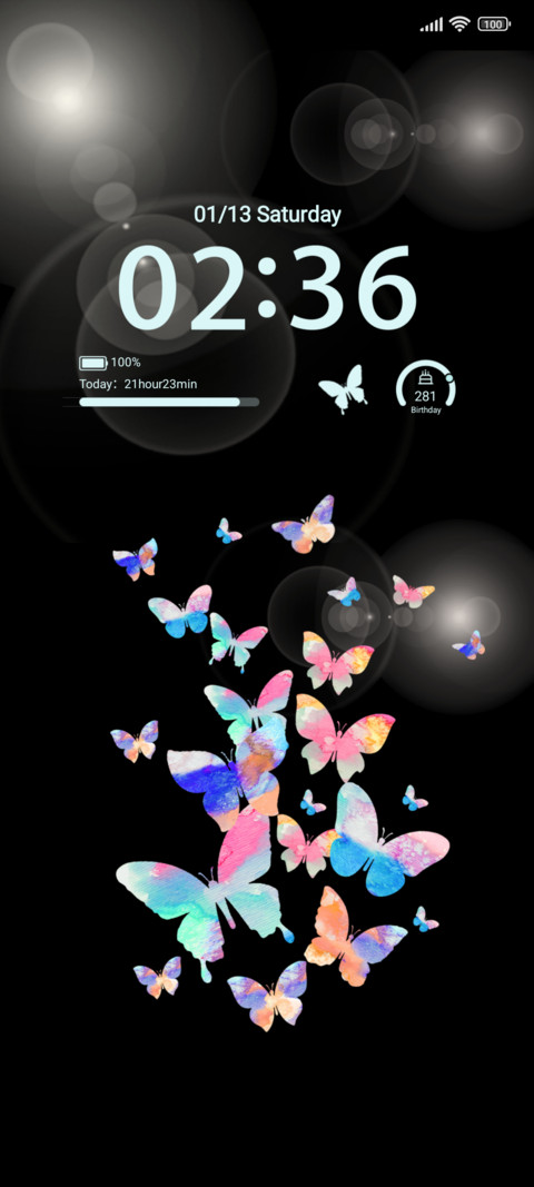 Colorful butterfly screenshot