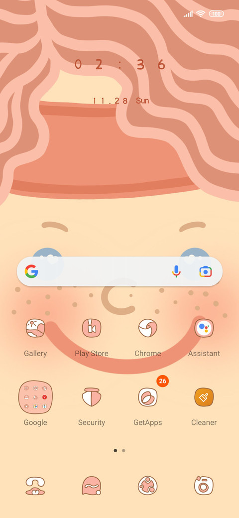Dynamic pie face screenshot