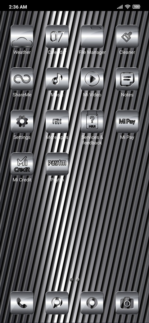 Silver metal screenshot