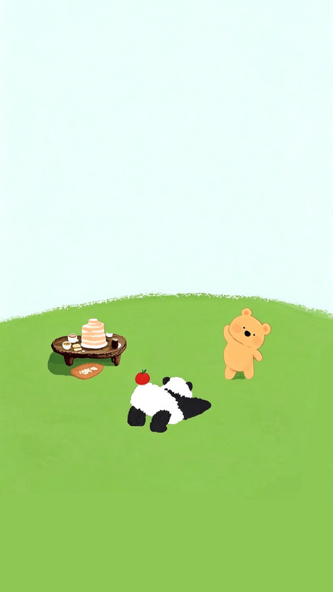 治愈系文艺插画壁纸-锐景创意 screenshot