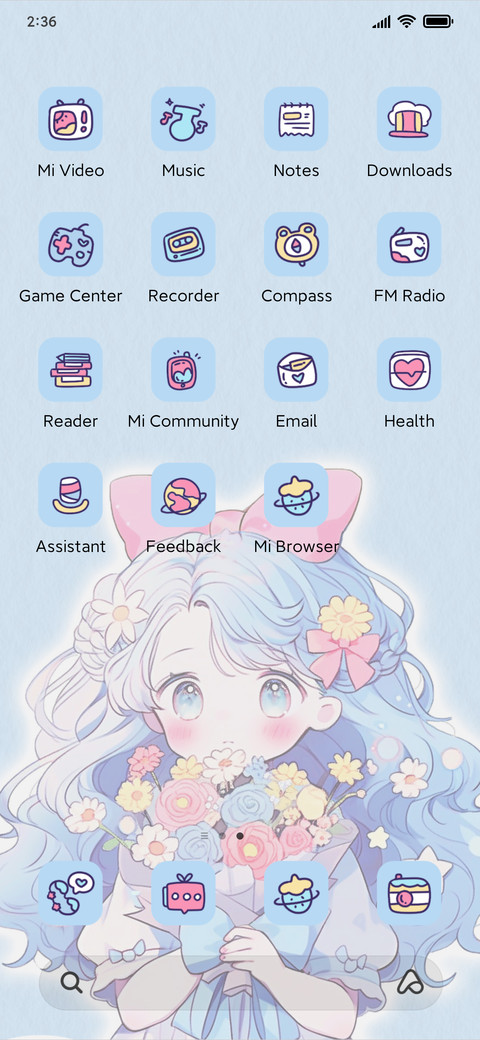 Blue girl screenshot