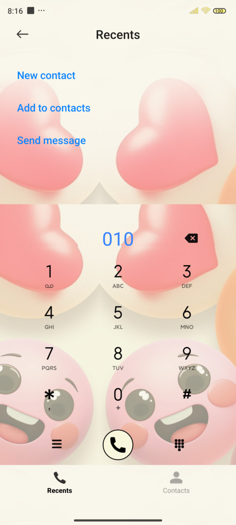 Mood diary screenshot