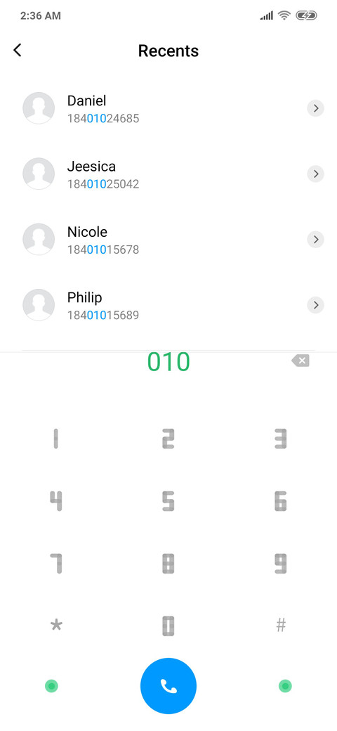Blue screenshot