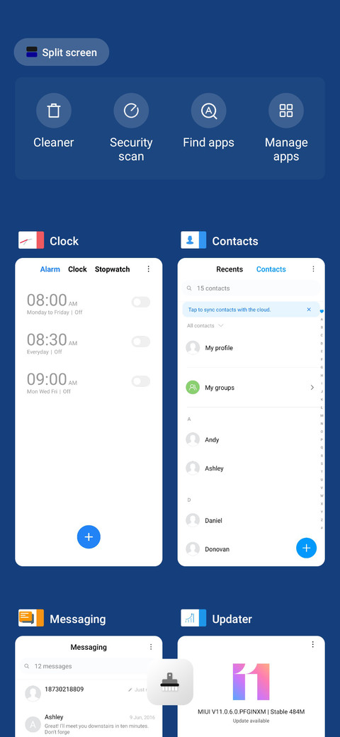 Blue screenshot