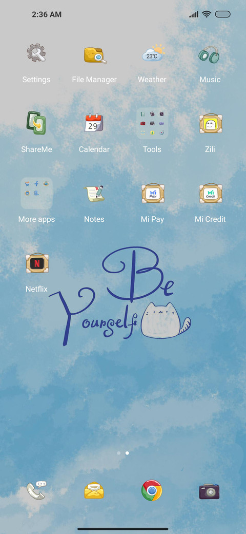 Blue kitten screenshot