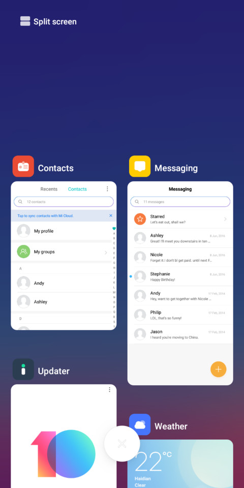 Purple Blue screenshot