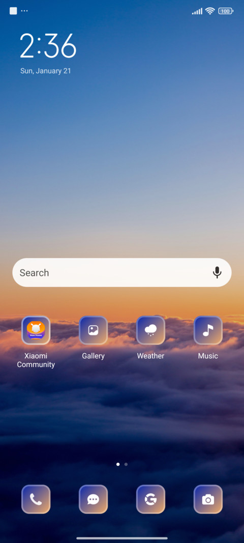 Sunrise screenshot