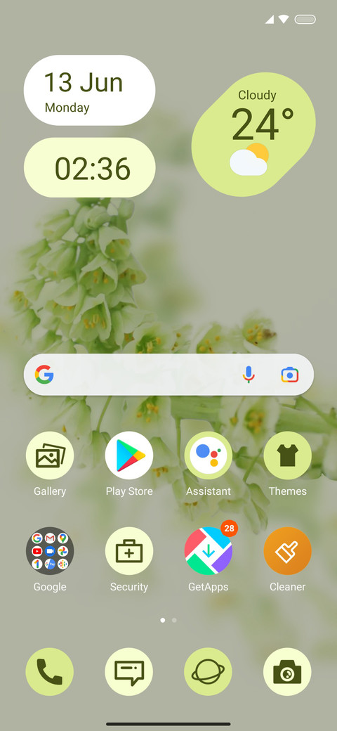 Android 12 Lemon screenshot