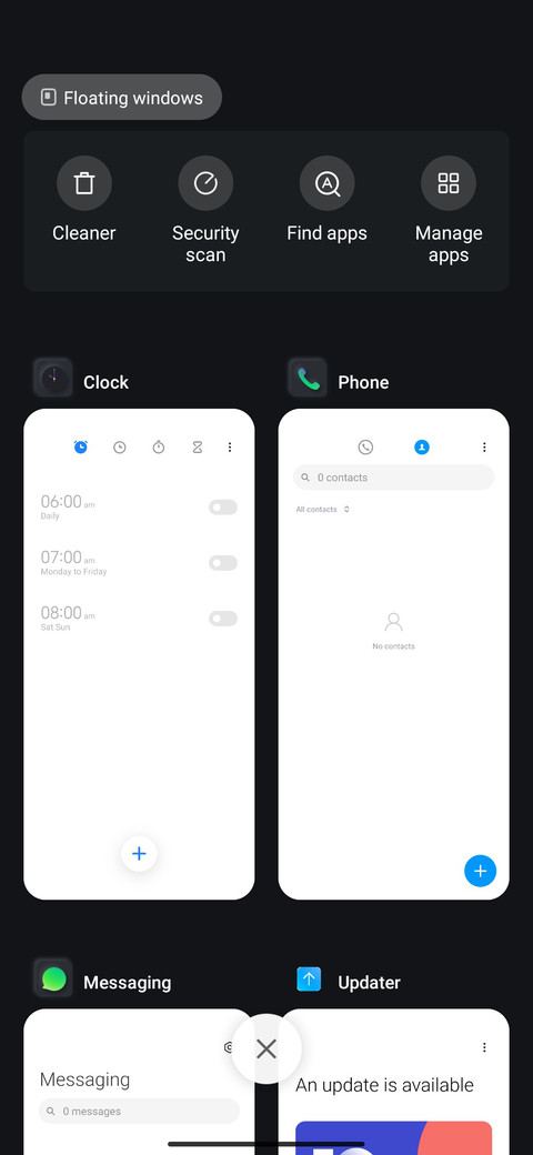 black gradient screenshot