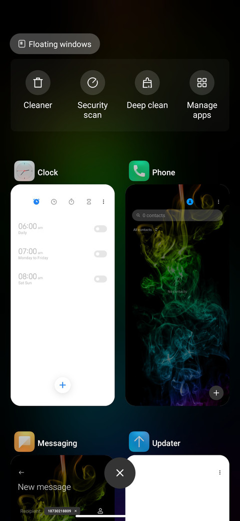 Colorful lamp screenshot