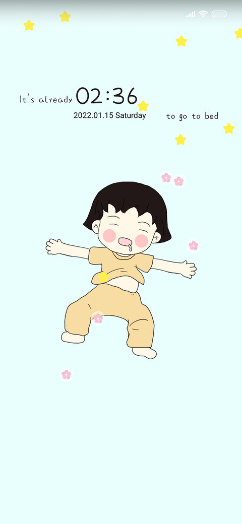 Sleeping girl screenshot