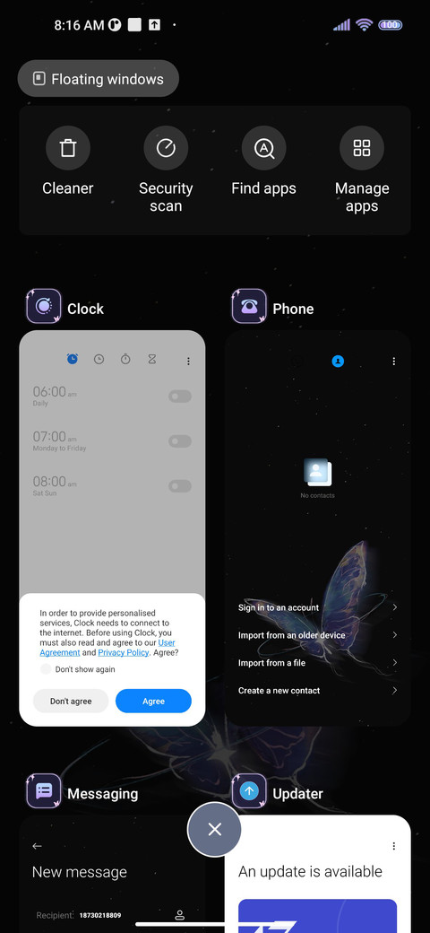 Simple butterfly screenshot