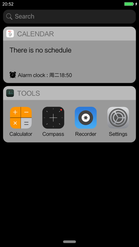 iOS10.1 Darkmode screenshot