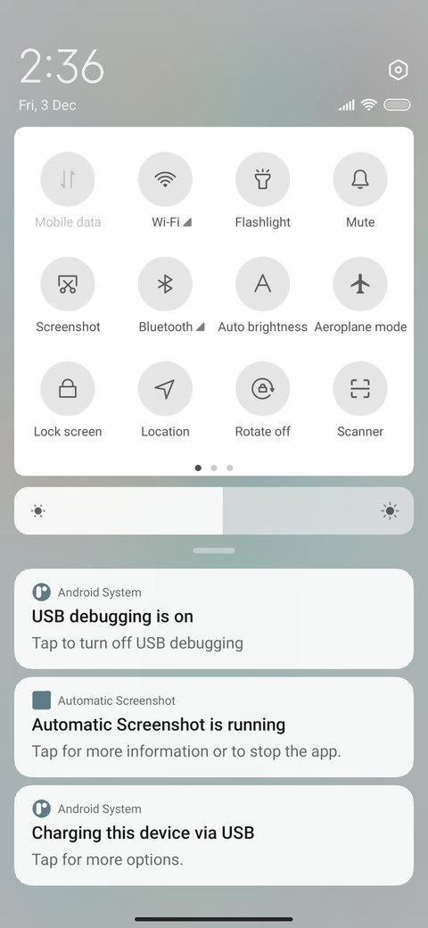 Colored text screenshot