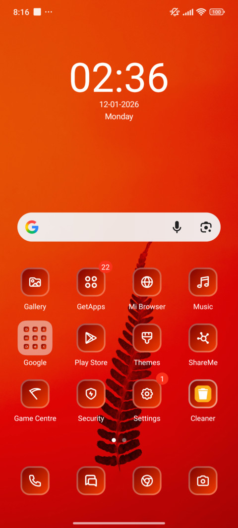 Leaf screenshot