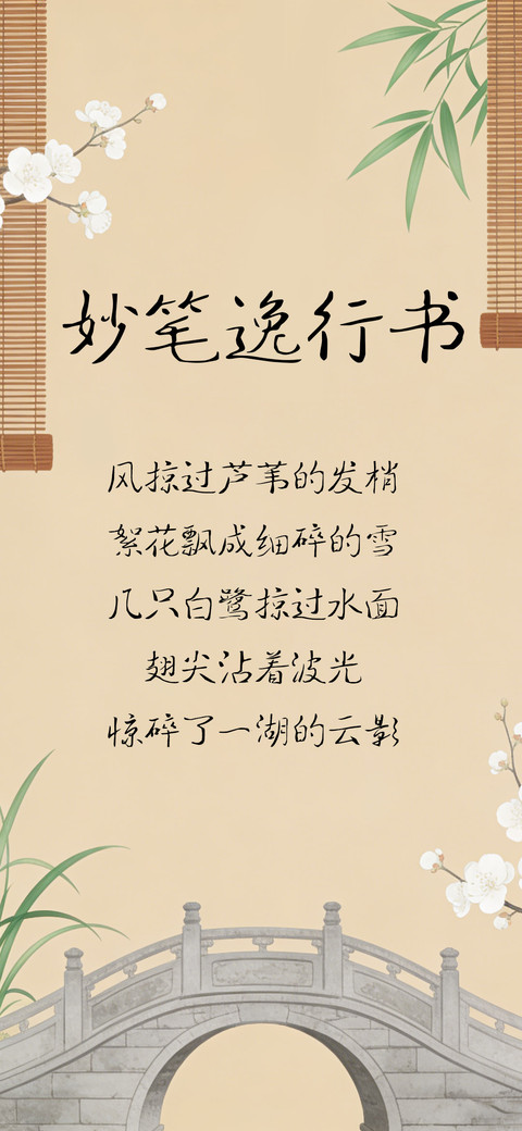 妙笔逸行书 screenshot