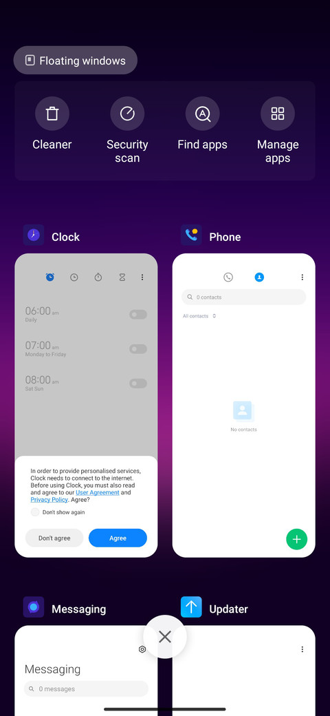 Time matrix screenshot