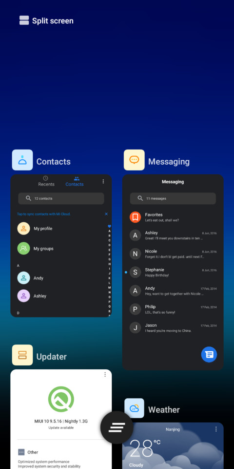 Android Q Dark_DWM19 screenshot