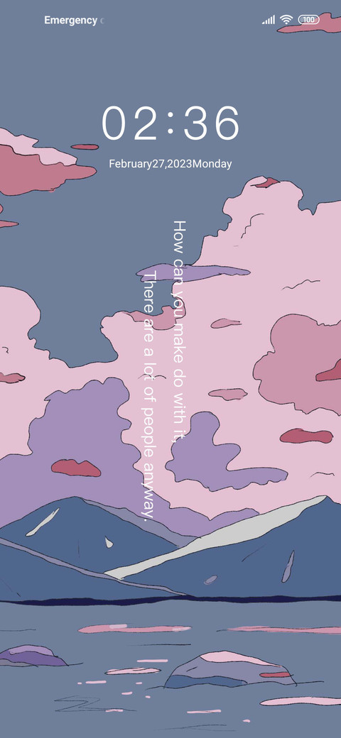Ukiyo-e clouds screenshot