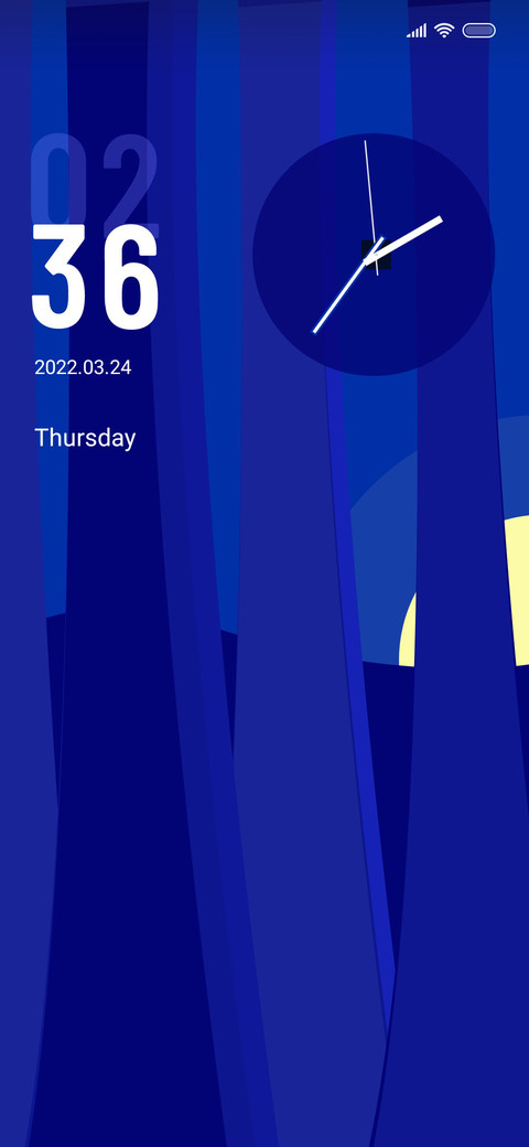 Klein blue morning screenshot