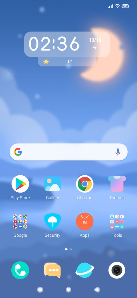 Blue v10 screenshot